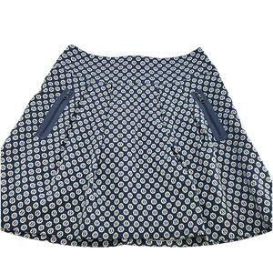 Anthropologie Maeve Skirt Women’s Sz 6Fourth Street Swing Blue Geometric Pattern